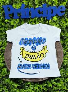 Children's T-Shirt Promoted Big Brother 100% Suedine - trắng - Xem 2