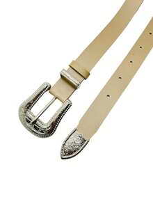 Women's Basic Country Fashion Belt Plus Size - Amanda - 米色 - 查看 2