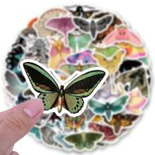 61 peças Adesivos de Mariposas Estética de Vinil para Scrapbooking, Diário, Laptop, Para Choque, Skateboard, Garrafa de Água, Computador, Telefone, Desenho Animado, Capacete de , Adesivos e Decalques de Carro