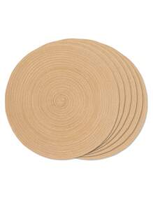 2 pezzi/4 pezzi/6 pezzi, Sottopiatto rotondo intrecciato da 15", lavabile, antiscivolo e resistente al calore, adatto per casa, pranzo, decorazione festa