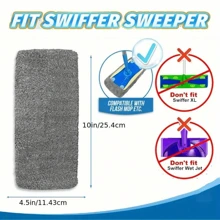 3pcs Swiffer Sweeper Flat Mop Refill Pads, Super Microfiber Mop Replacement Heads - Green - View 9