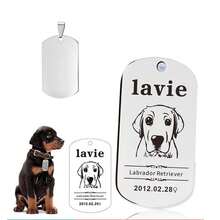 Personalized DIY Metal Dog Tag Customized Nameplate Cat Dog Pet ID Tags Pendant Loss Prevention