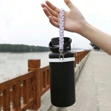 1 件，适用于 16-40 盎司水杯硅胶雏菊杯带，可调节便携式水瓶架挂绳，水杯挂绳硅胶圈，可调节便携式水瓶杯带吊坠，适合上学、徒步旅行、户外使用 - 彩色 - 查看 7