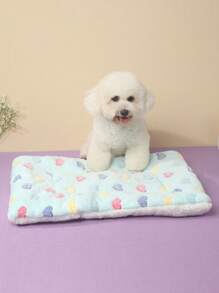 Polyester Material, Cute Design, Breathable, Washable, Thickened Pet Bed Mat, Suitable For Small And Medium Cats And Dogs For Year-Round Use (Suitable For Dogs As Happy As Teddy Bears, Not Suitable For Large Dogs) - Multicolor - View 8