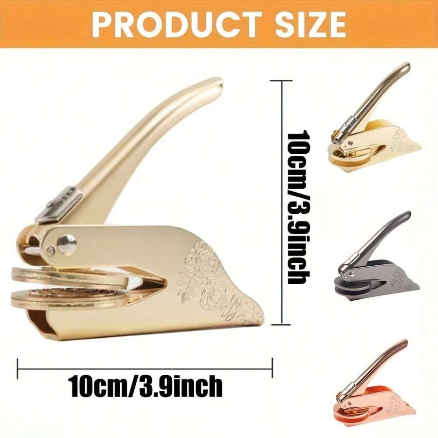 Custom Logo Embosser Stamp Heavy Steel Embosser Stamp Design Your Own