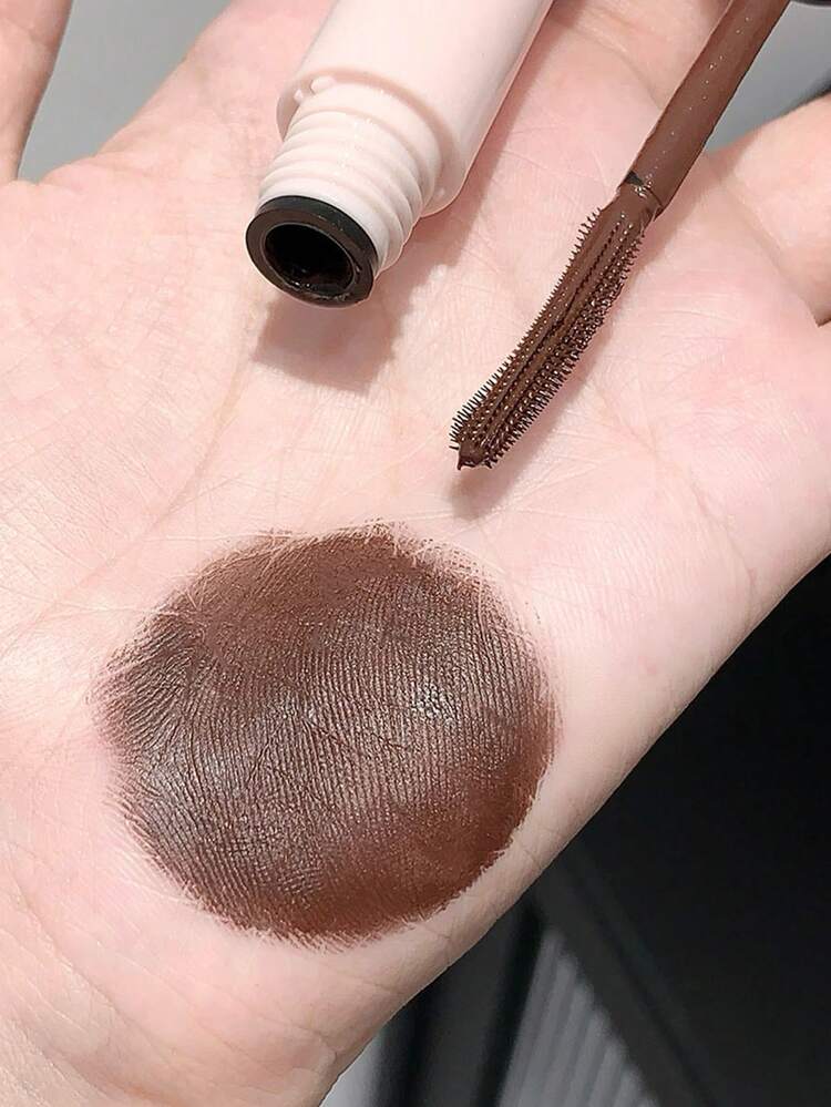 Cappuvini 1 件装丰盈、卷翘、防水、防晕染 3D 向日葵睫毛膏，打造纤长、清晰、不结块的睫毛，持久耐用 - 棕色 - 查看 3