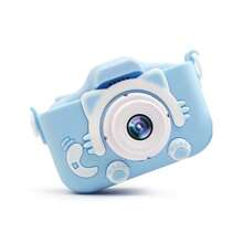 Mini Kids Digital Camera 20MP Dual Lens 2.0 Inch IPS Screen 1080P Takes Photo Video Gift - Màu xanh lam - Xem 1