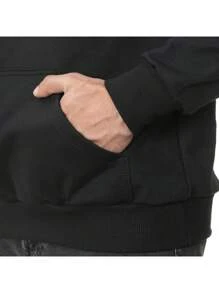 Atlanta Georgia Men's Flannel Warm Sweatshirt - màu đen - Xem 2