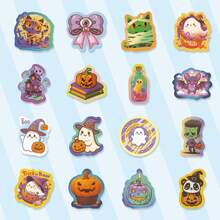 Dekoracja na Halloween 50 sztuk Halloween Zabawa Graffiti Naklejki na Imprezę Do Dekorowania Komputera Biurko Kask Deskorolka Gitara Butelka Walizka Notatnik Księga Mogą Być Naklejki DIY Naklejki Samoprzylepne