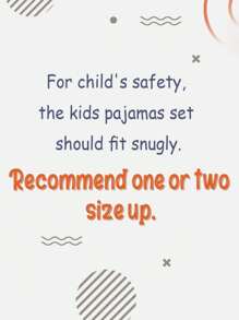 2pcs/Set Tween Girl Christmas Family Matching Snug Fit Pajamas - Fun Santa Claus Gift Print Long Sleeve Top And Pants Holiday Comfy Loungewear Set
