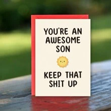 儿子生日贺卡，生日贺卡，给我儿子的，成人生日，儿子生日，任何年龄，周年纪念日生日贺卡，有趣的生日贺卡，圣诞节 - 多色 - 查看 7