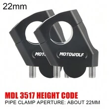 Motocross Handle Clamp Universal Extend Adapter 22mm 28mm For  For BMW Heightening Motorcycle Handlebar Riser - Multicolor - View 10