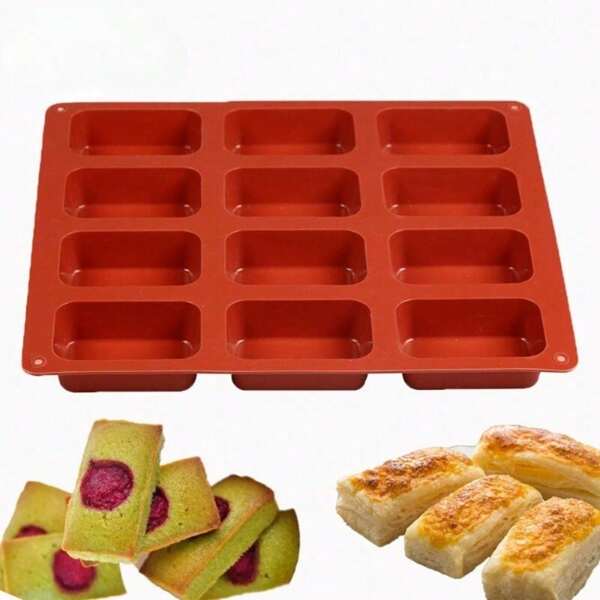 6/12 moules de cuisson en silicone Moule polyvalent pour petits pains, brownies, muffins, cupcakes, pains, desserts. Anti-adhésif, lavable au lave-vaisselle. Idéal pour le chocolat, le fondant, la gelée, la mousse. Accessoires et outils essentiels pour la décoration de gâteaux en cuisine.