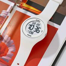 SKMEI 2317 漂亮女孩电子手表硅胶表带夜光日历复古休闲女士