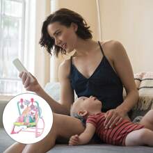 Bouncer Silla Vibradora Mecedora De Bebe Musical Con Juegos - Rosa - Ver 3
