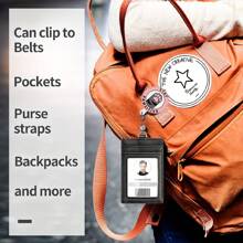 有趣的猫徽章卷轴、身份证夹、伸缩徽章夹、保持爪子积极性、身份证夹、护士徽章卷轴、教师徽章、礼物 - 粉色 - 查看 6