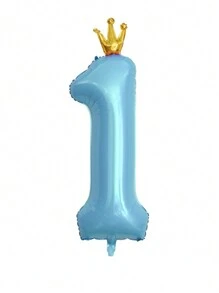 1pc Letter Design Birthday Party Decorative Balloon,Christmas - Blue - View 10