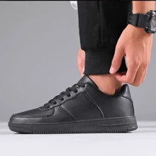 Men's Black Casual Sports Women's Tennis Shoes Offer Comfortable Aero - màu đen - Xem 2