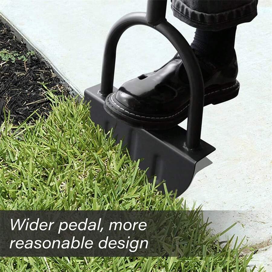 SMILKEEP Edger Lawn Tool Garden Edger Half Moon SawTooth Hand Edger
