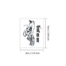 JKCODE TATTOO Không tin ai cả: Hình xăm Viper, Rock-N-Roll, Hip Hop, Lạnh lùng, Thảo dược, Không thấm nước, Giữ được tới 15 ngày Hình xăm tạm thời cho cổ và tay - Màu xanh lam - Xem 6