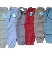 Boys' Lightweight Denim Pants Boys' Joggers - Đỏ - Xem 6