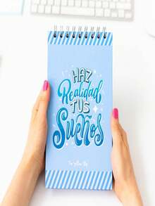 Libreta de Notas, Pasta Dura, Hojas de Punto, Azul - Azul - Ver 9