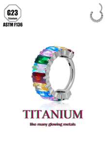 1 chiếc khuyên tai/khuyên mũi bằng pha lê Zirconia sang trọng, trang sức Unisex thiết kế rực rỡ, hoàn hảo cho trang phục thường ngày, tiệc tùng, lựa chọn quà tặng hấp dẫn - Nhiều màu - Xem 17