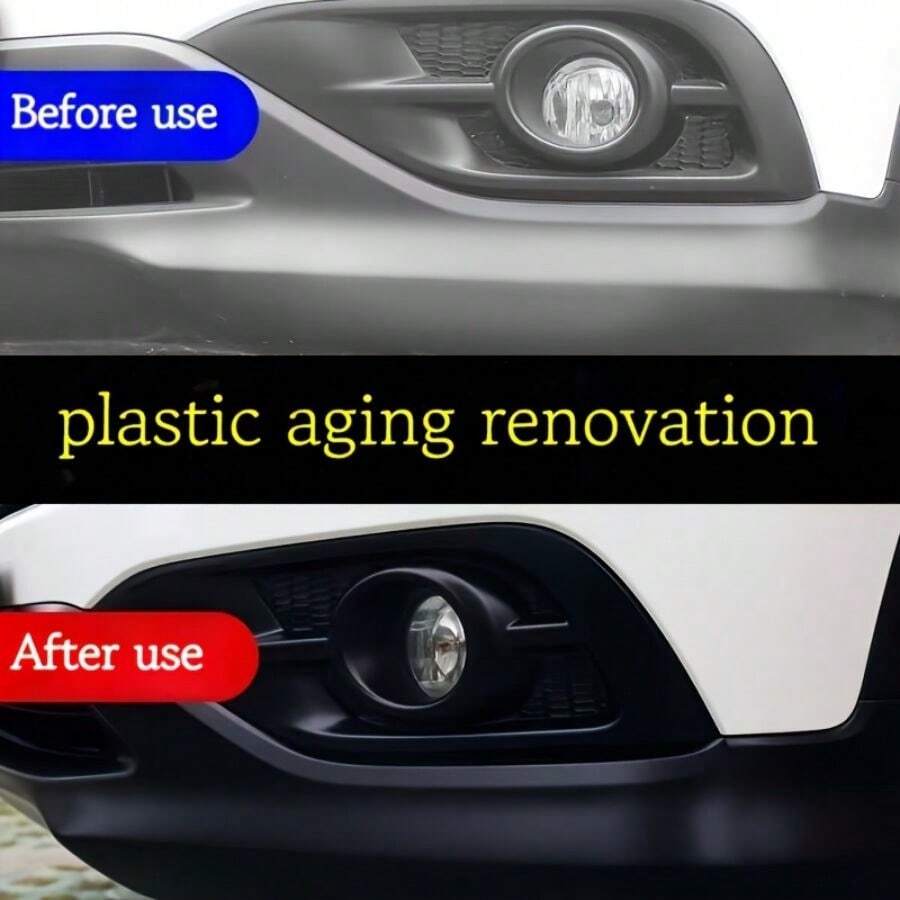 1pc Automotive Plastic Restoration Sponge Black Shine Polishing And