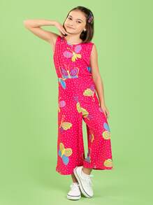 Macacão Verão Menina  Pantacourt Borboleta