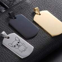 Personalized DIY Metal Dog Tag Customized Nameplate Cat Dog Pet ID Tags Pendant Loss Prevention