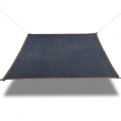 Malla Sombra para Exteriores Sombrilla Toldo Lona Velas de Sombra 90% Protector Solar para Jardín Patio Al Aire Libre 6 Líneas Negro