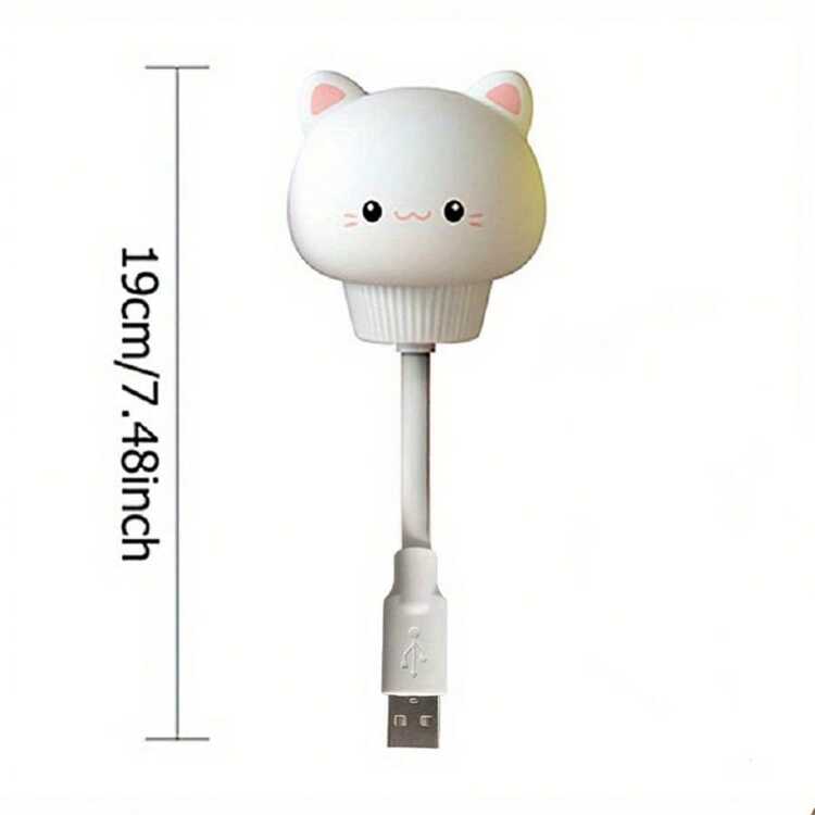 1 pieza Luz de noche mini con control remoto y diseño de dibujos animados, luz de noche mini adecuada para la decoración del dormitorio del bebé, regalo de cumpleaños/festividad, luz de noche de encendido constante, adecuada para la lactancia materna - Multicolor - Añade 11
