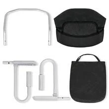 Froadp Baby Table Seat Booster Child Chair Foldable High Chair With Non-Slip Handle & Belt & Storage Bags Child High Chair For 2-8cm Thick Table - 黑色 - 查看 5