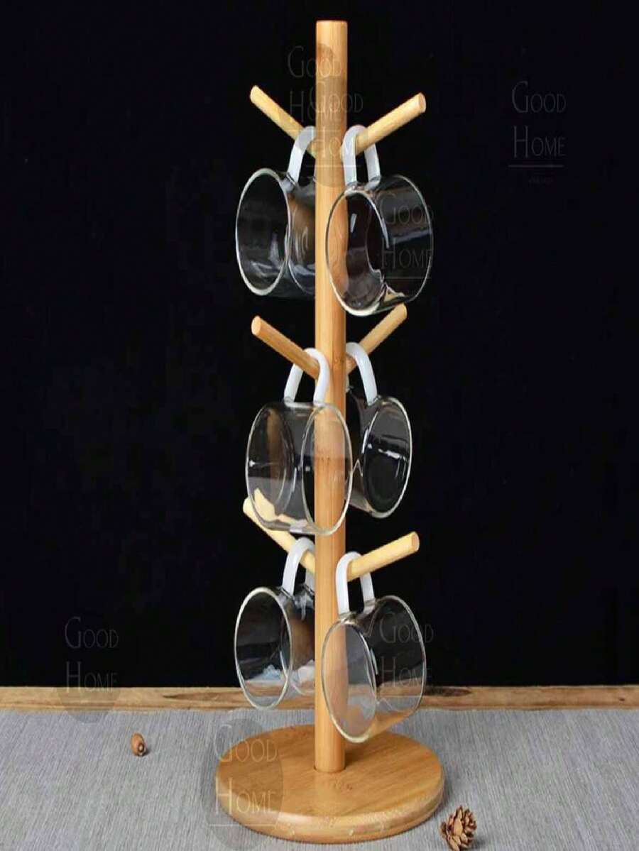 Suporte para xícaras bambu