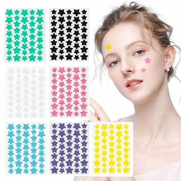 40/160/280PCS Colorful Sticker - Waterproof, Sweat-Proof And Gentle On The Skin, Suitable For Face Paint/Face & Body Paint/Party Crayons/Makeup Party Supplies/Halloween/Christmas/Festivals/Photo Fun Stickers