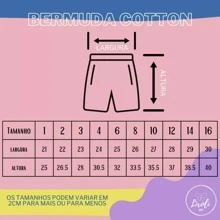 Kit 2 Cotton Bermuda Jeans For Children, Youth, Girls, Women, Sizes 1 To 16 - 彩色 - 查看 9