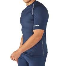 RHINO Mens Sports Base Layer Short Sleeve T-Shirt (Navy) - Blue - View 2