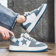 Men's Shoes, Sports And Casual Shoes, Men's Shoes,Walking Shoes,Versatile Men's Shoes, Campus Student Board Shoes, Suitable For Men's Outdoor Activities - 藍色 - 查看 10