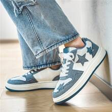 Men's Shoes, Sports And Casual Shoes, Men's Shoes,Walking Shoes,Versatile Men's Shoes, Campus Student Board Shoes, Suitable For Men's Outdoor Activities - 藍色 - 查看 5