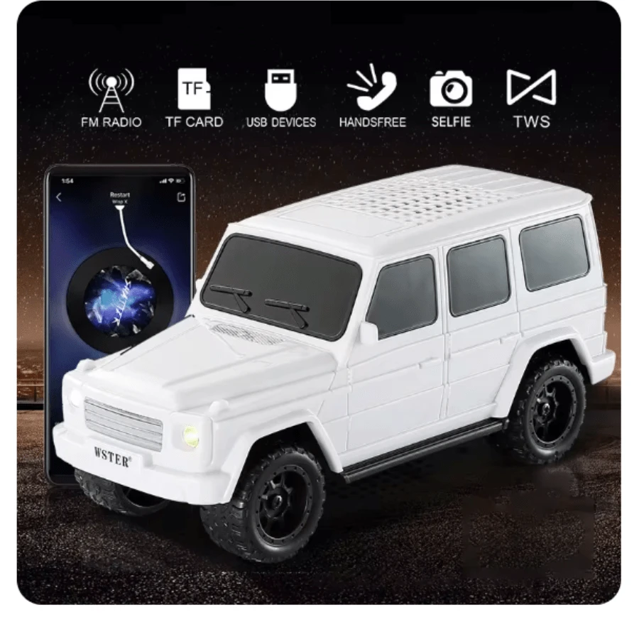 Portable Car Bluetooth Speaker Wireless Music Player with Sub-woofer U Disk TF AUX, Radio ,Card Play Stereo Speaker for PC. Rechargeable Loud Sound Speaker. - Multi-color - 查看 1