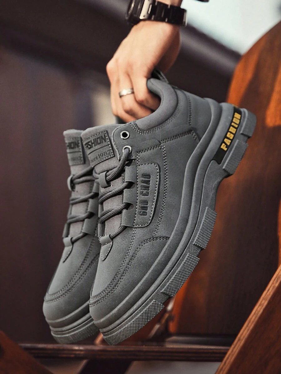 Men's High Top Casual Shoes, Outdoor Climbing Hiking Comfortable Non