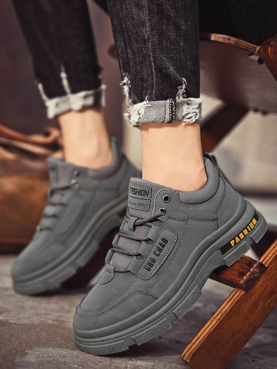 Men's High Top Casual Shoes, Outdoor Climbing Hiking Comfortable Non