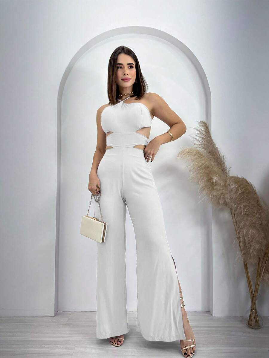 Swisz Women Jumpsuits - 白色 - 查看 1