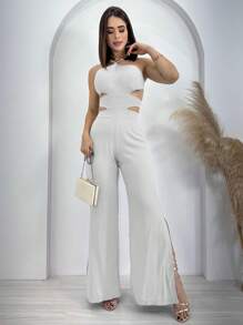 Swisz Women Jumpsuits - 白色 - 查看 2