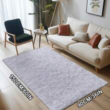 超柔軟蓬松的絨毯，多種尺寸和顏色可選，防滑室內地毯，適用於托兒所、書房、更衣室、家居裝飾。 - 白色 - 查看 3