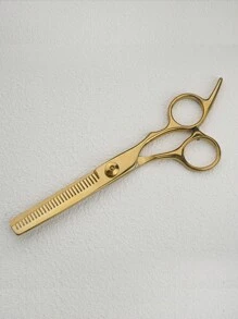 1 Peça Tesoura Profissional de Cortar Cabelo, Conjunto de Tesouras de Estilo na Cor Dourada para Salão, Barbeiro, Cabeleireiro, Ferramentas de Cabelo, Produtos e Acessórios de Cabelo para Salão de Beleza, Essenciais de Viagem, Volta às Aulas, Essenciais de Viagem e Férias, Acessórios de Cabelo para Mulheres - Dourado - Visão 13