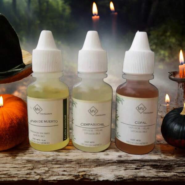 5 Day Of The Dead Halloween Aromatic Essences For Candles, Soaps, Diffusers, Etc. DIY 15 Ml Each