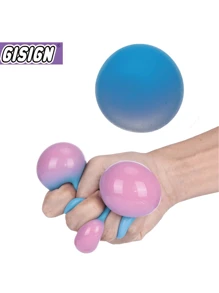 变色粉末减压球，缓慢上升的柔软玩具，用于缓解焦虑和压力（深蓝色） - 彩色 - 查看 2