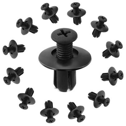 100pcs/50pcs/30pcs/20pcs 8mm Diameter Car Plastic Expansion Rivet Clips, Board Bumper Push Pins Fastener Clips