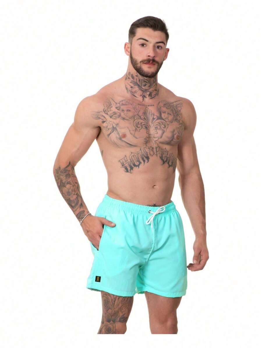 Men's Bermuda Shorts Adjustable Beach Mauricinho Jr Rf400 - 薄荷綠 - 查看 1